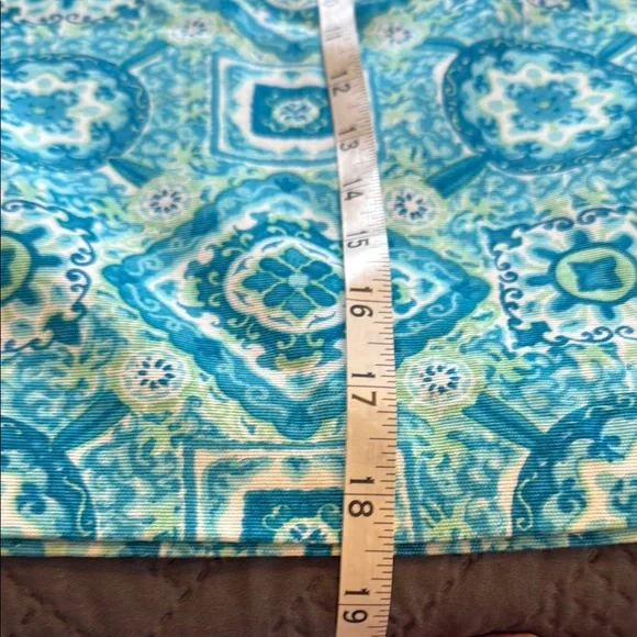 NWT Talbot’s Petite Patterned Blue Skirt Size 12P - Picture 7 of 9